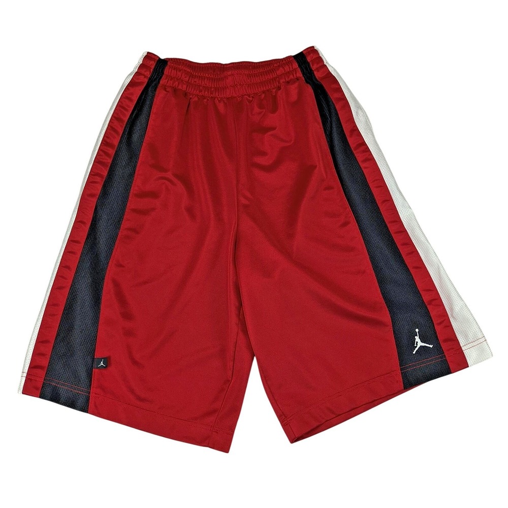Jordan Mens Basketball Shorts Red Black White Jumpman Athletic‎ Size Small
